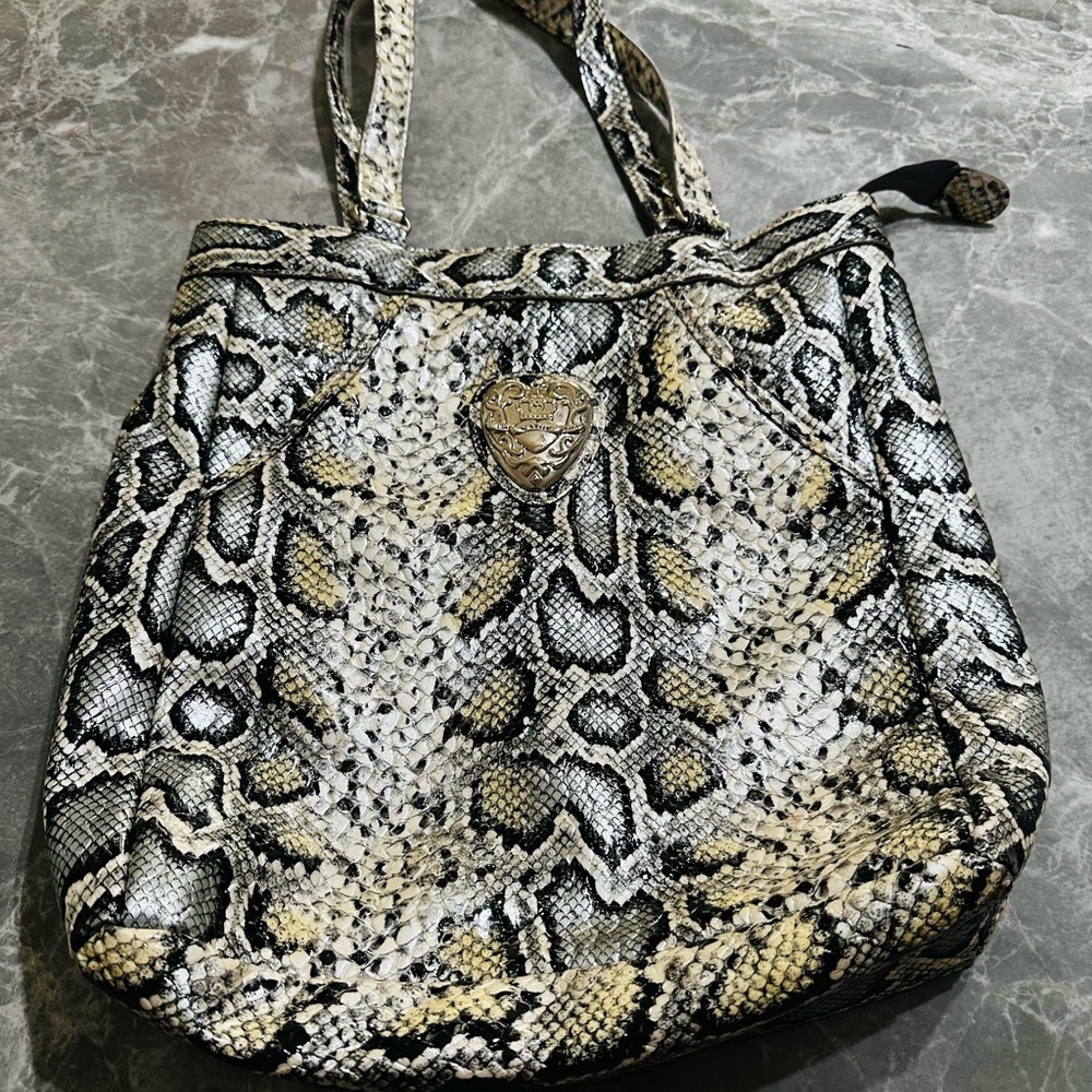 Kathy Van Zeeland Animal Print Snakeskin tote Bag Women’s Packable Purse